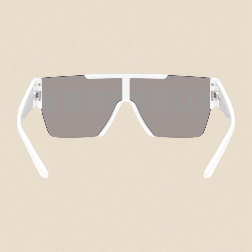 NEW Auth Burberry Logo sunglasses Authentic with box - Unisex white shield logo - Picture 5 of 6